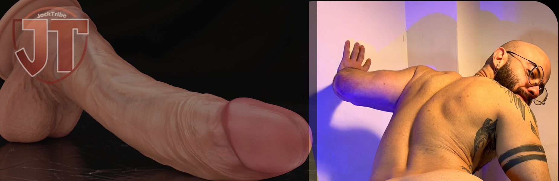 LeandrJoc with jocktribe dildo banner