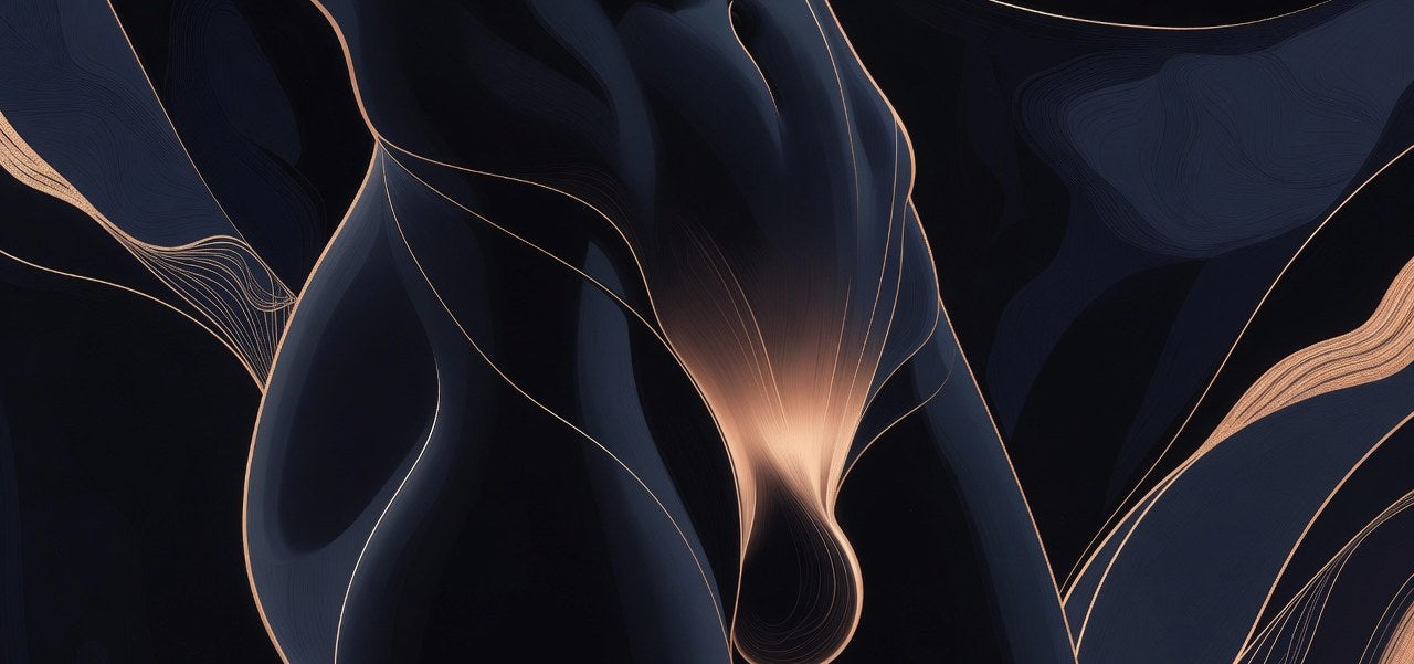 abstract view of a muscular male torso and hips from the side