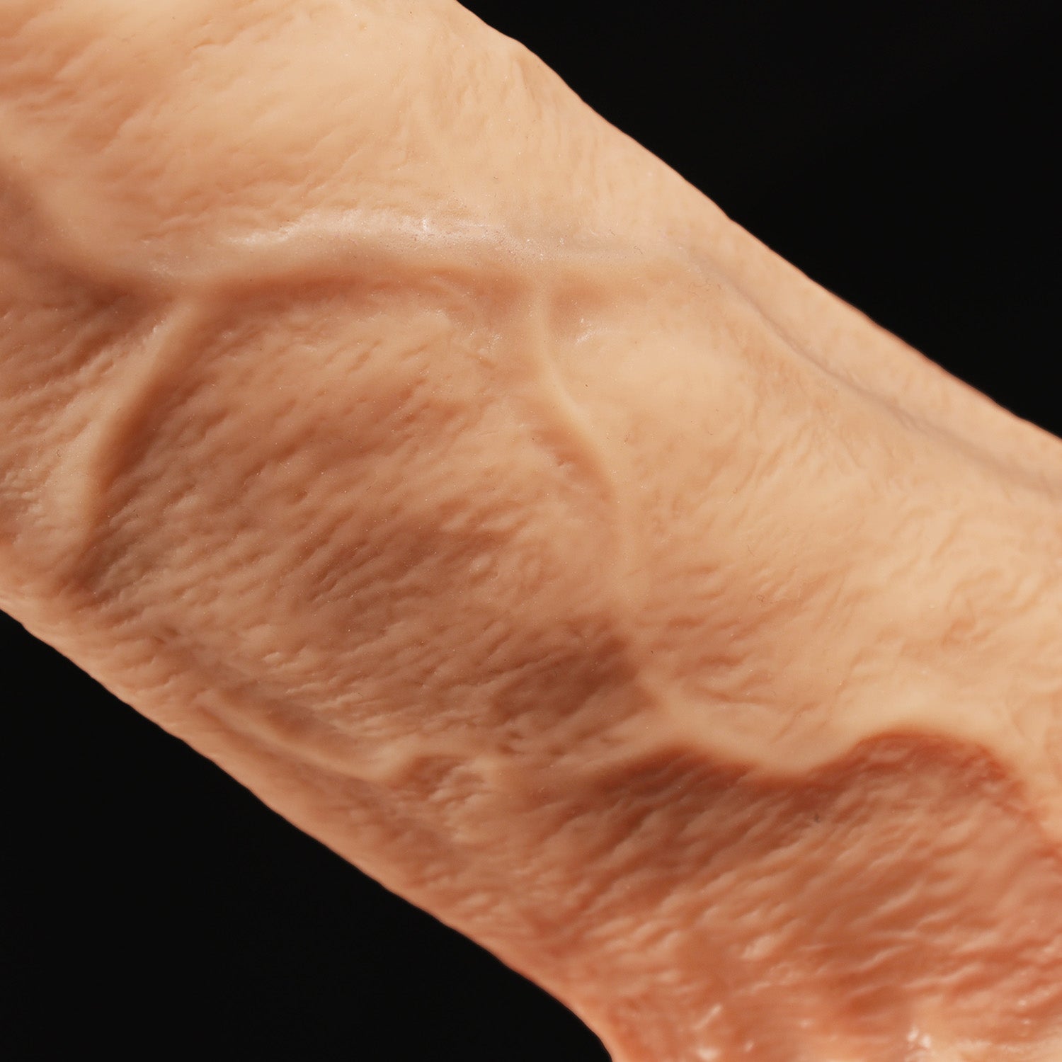 big uncut dildo details of veins and balls