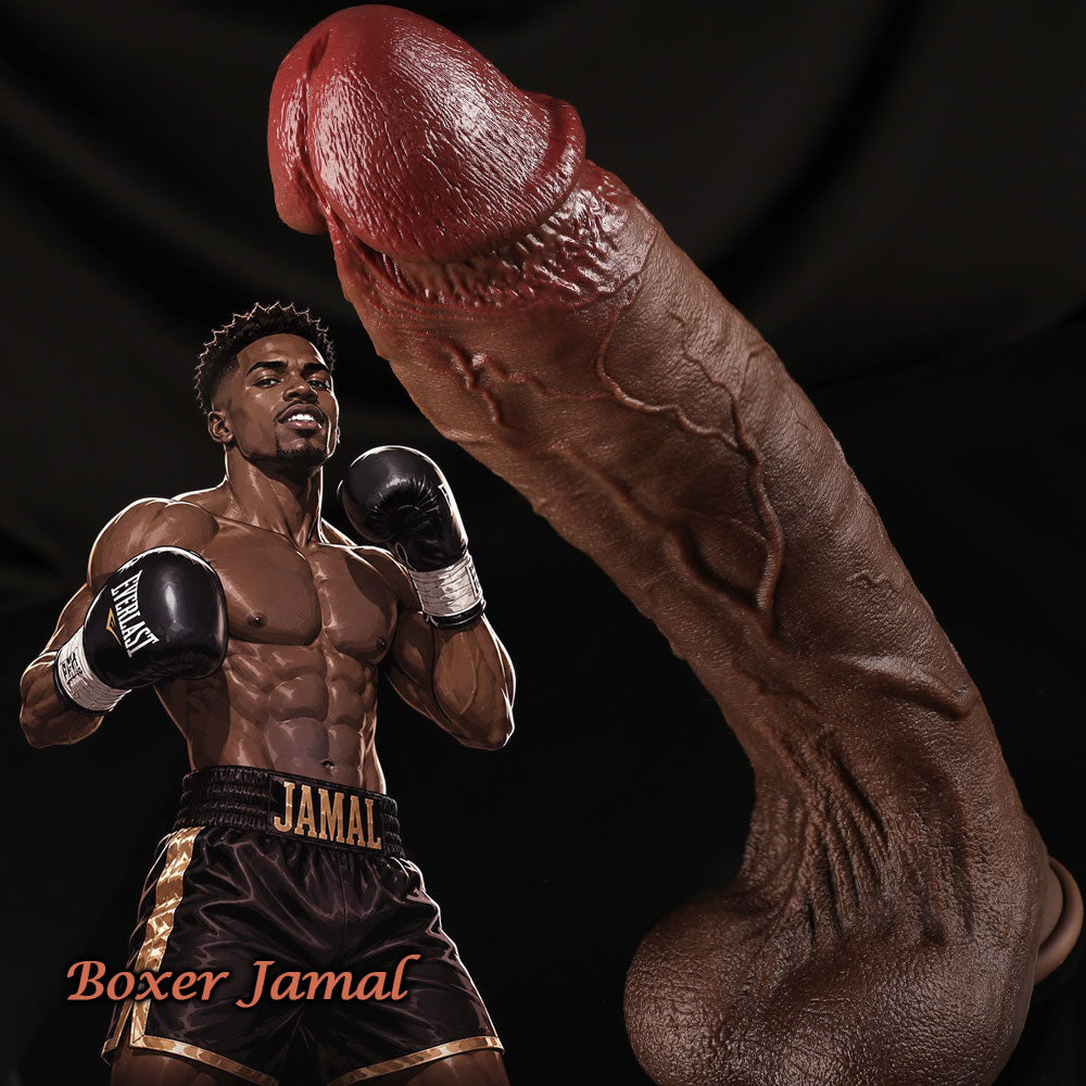 Boxer Jamal – 13” Heavyweight BBC Dildo with Enhanced Veins & Flexible Core