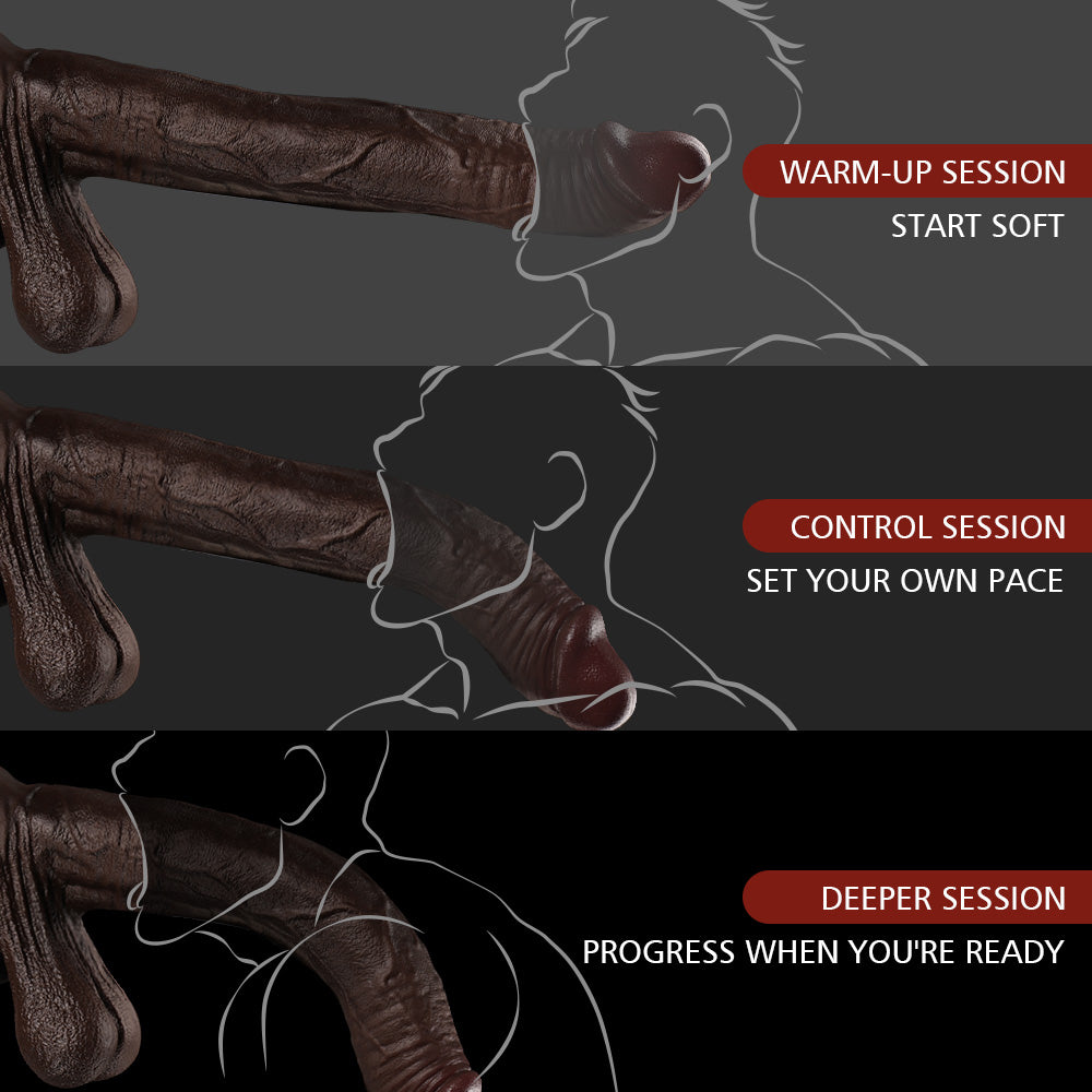 Coach Cody – 12.5" Ultra-Soft Deep Throat Training Dildo