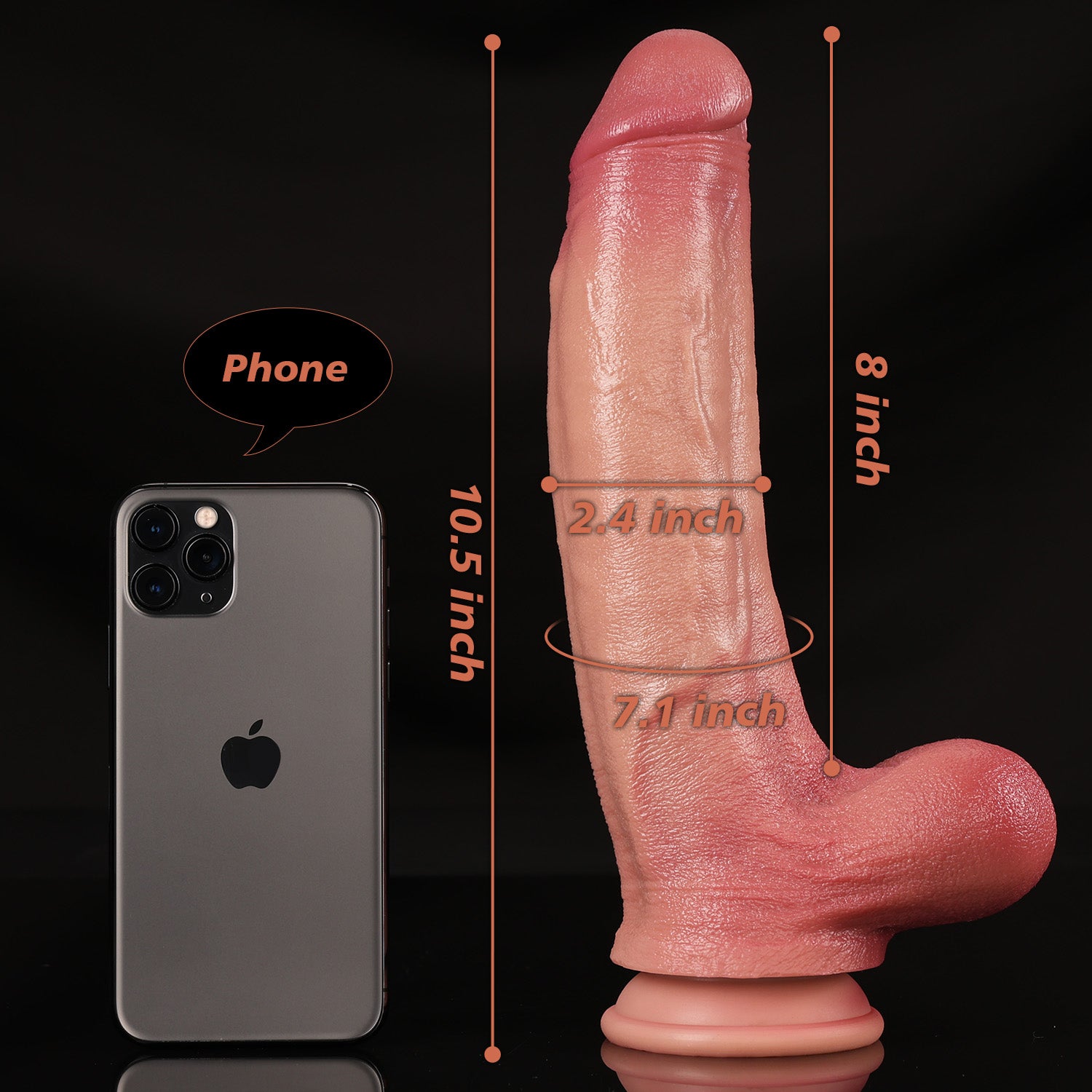 Firefighter Finn – 10.5 Inch Thick Realistic Dildo with Engorged Balls