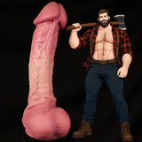 Lumberjack Logan – 14.5" Giant Dildo with a Massive Mushroom Head