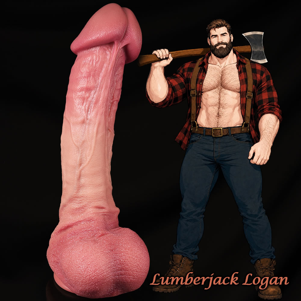 Lumberjack Logan – 14.5" Giant Dildo with a Massive Mushroom Head