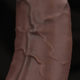 Realistic silicone dildo shaft with visible texture