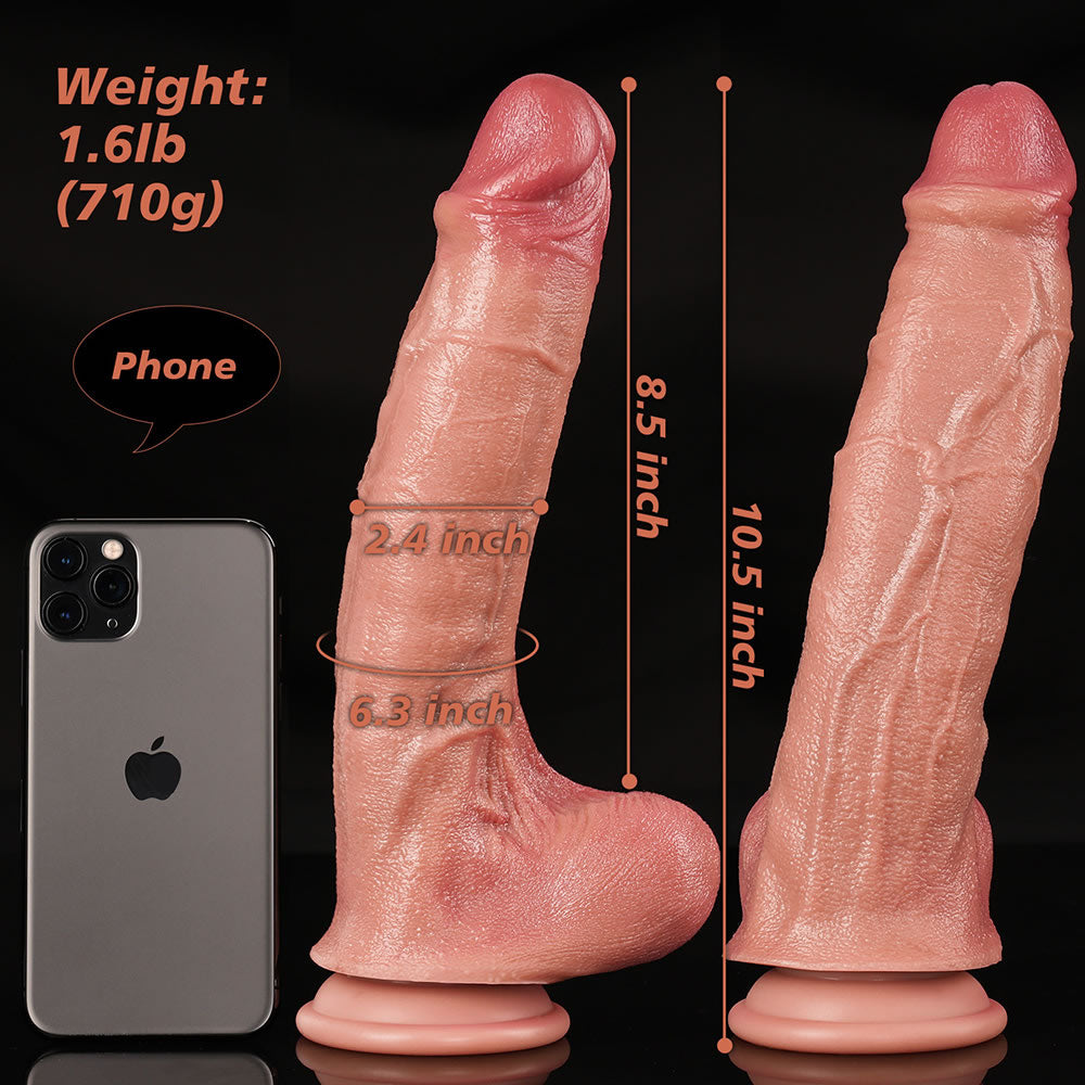 Soldier Luca – 10.5" Uncut Realistic Dildo with Rugged Texture & Full Balls