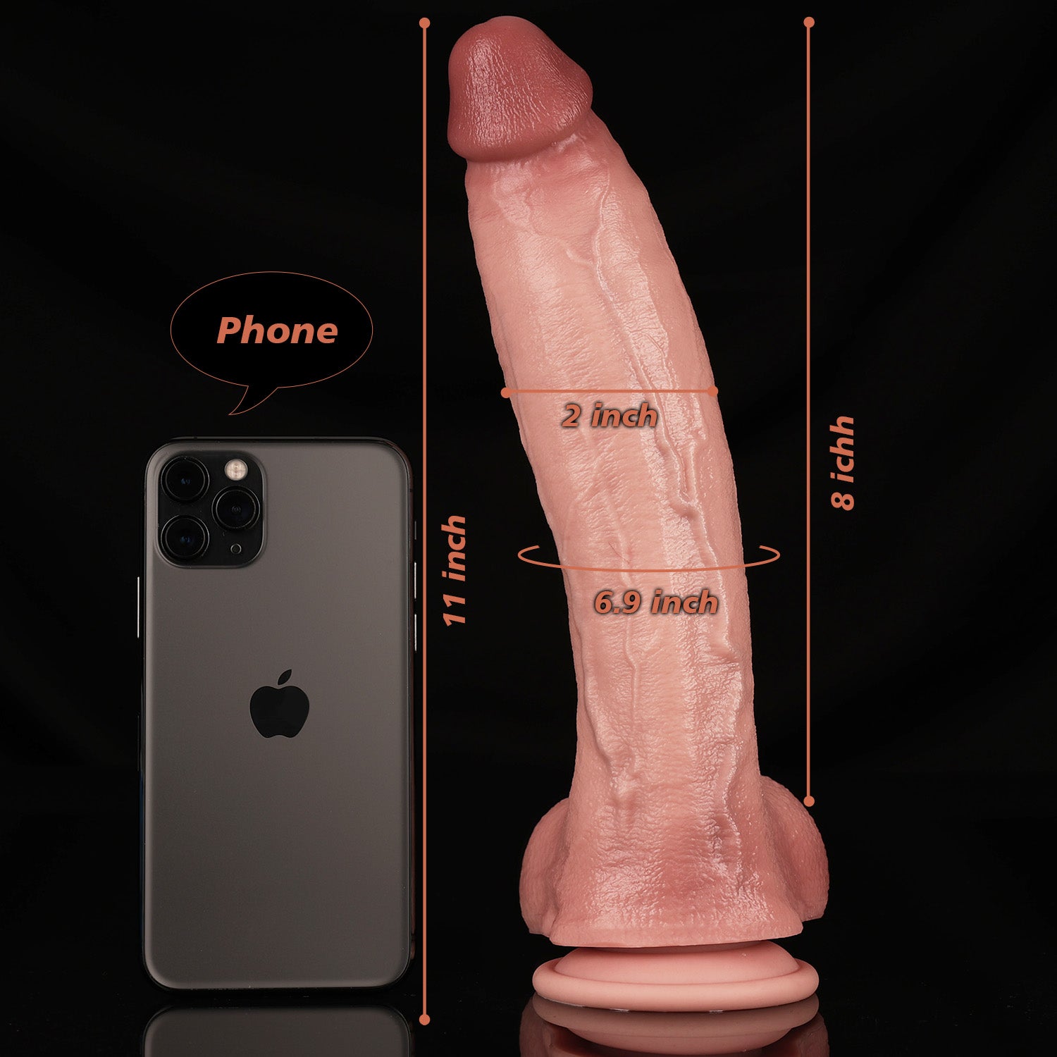 realistic dildo with big size