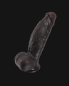Kimi 8.6" x 2.2" Realistic Soft Black Like Thick Short Fat Dildo