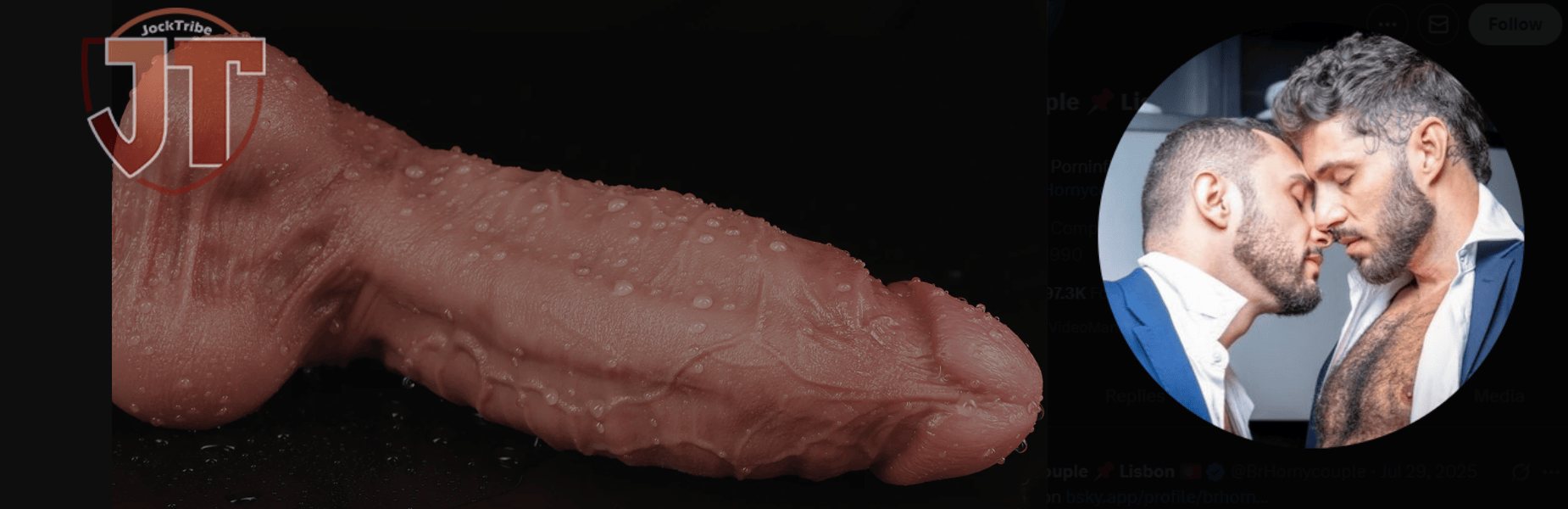 BrHornycouple (@BrHornycouple) Says Boxing Bruno dildo Feels Like Real Skin