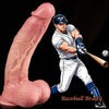 Baseball Brady – 10" Dual-Layer Silicone Dildo with 3D Raised Veins