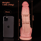 Baseball Brady – 10" Dual-Layer Silicone Dildo with 3D Raised Veins