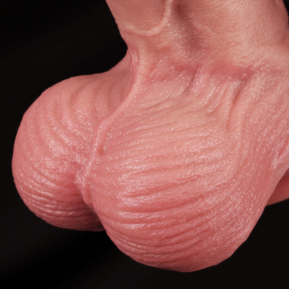 Baseball Brady – 10" Dual-Layer Silicone Dildo with 3D Raised Veins