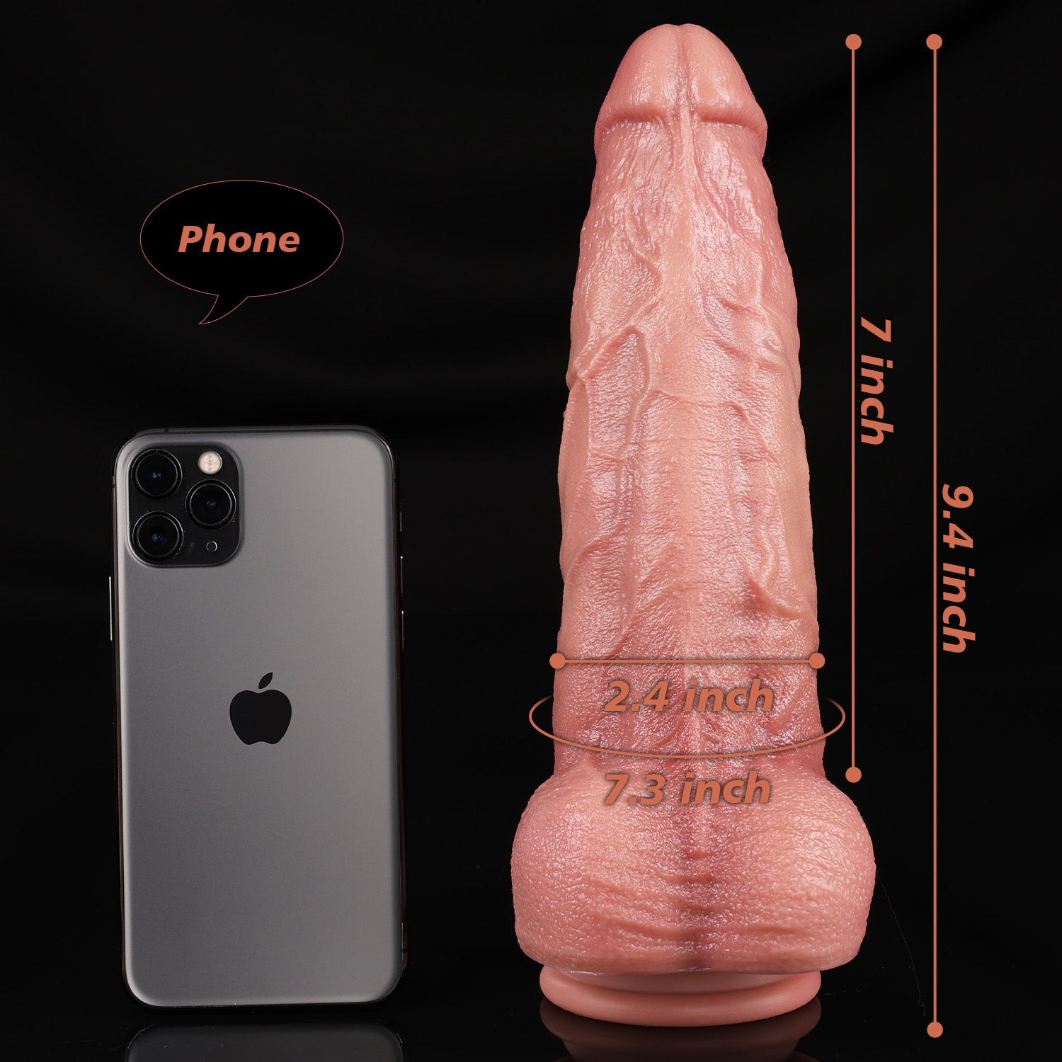 Basketball Blake - 9 Inch Lifelike Dildo with Tapered Tip Head