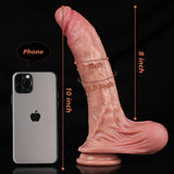 10-inch athletic dildo designed with natural body proportions