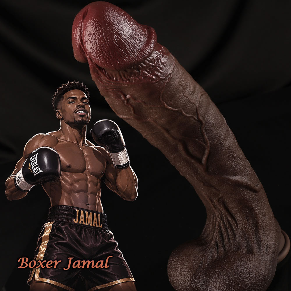 Boxer Jamal – 13” Heavyweight BBC Dildo with Enhanced Veins & Flexible Core