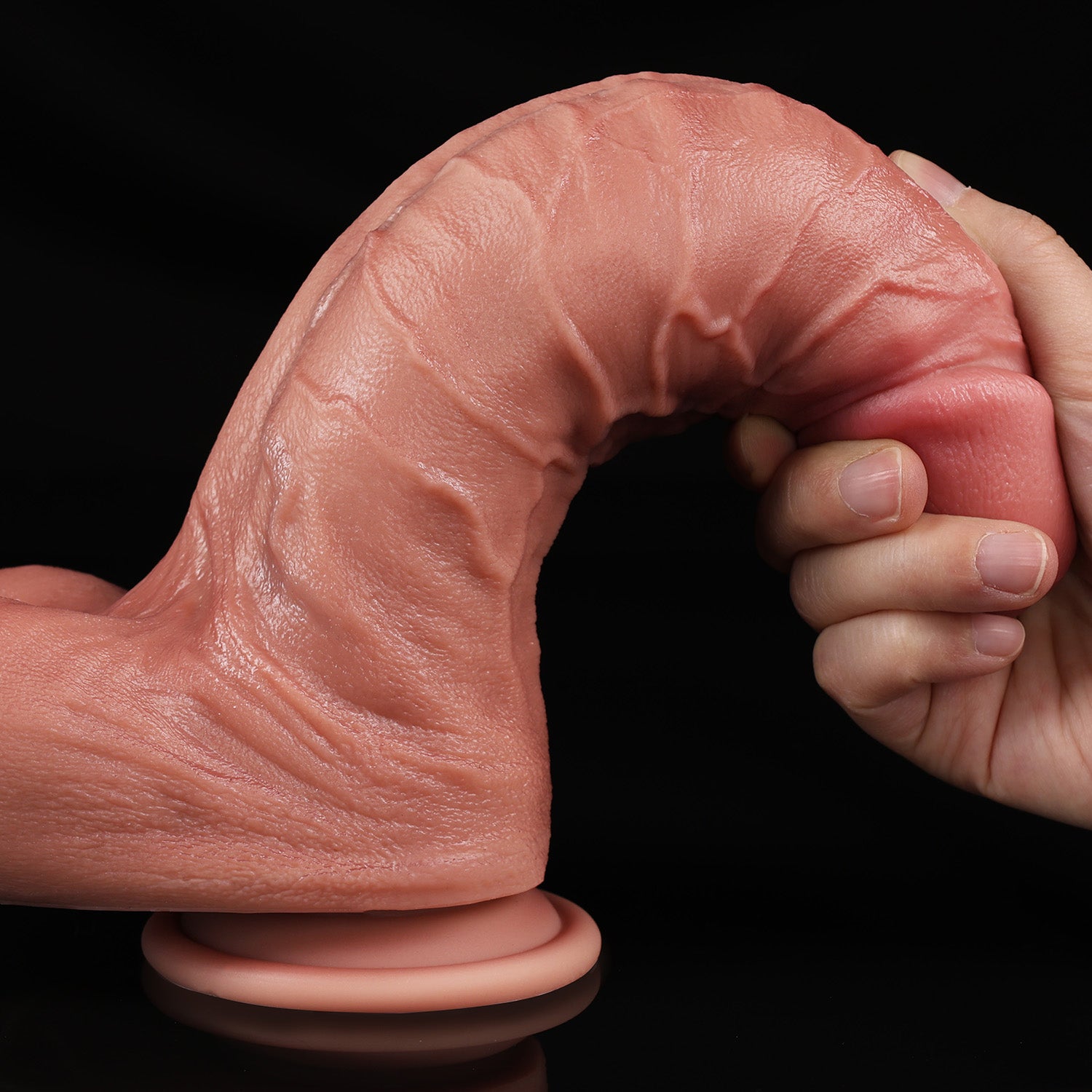 Super soft realistic thick dildo