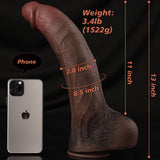 Construction Connor – 13 Inch XXL Ultra-Thick Black Dildo Built to Dominate