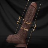 black silicone dildo large size