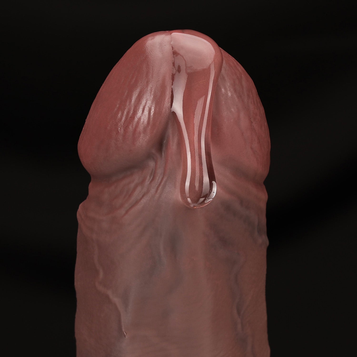 black dildo with realistic-head-detail