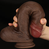 Tennis Xavier - 10 Inch Realistic Black Dildo with Single Ball