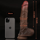 Tennis Xavier - 10 Inch Realistic Black Dildo with Single Ball